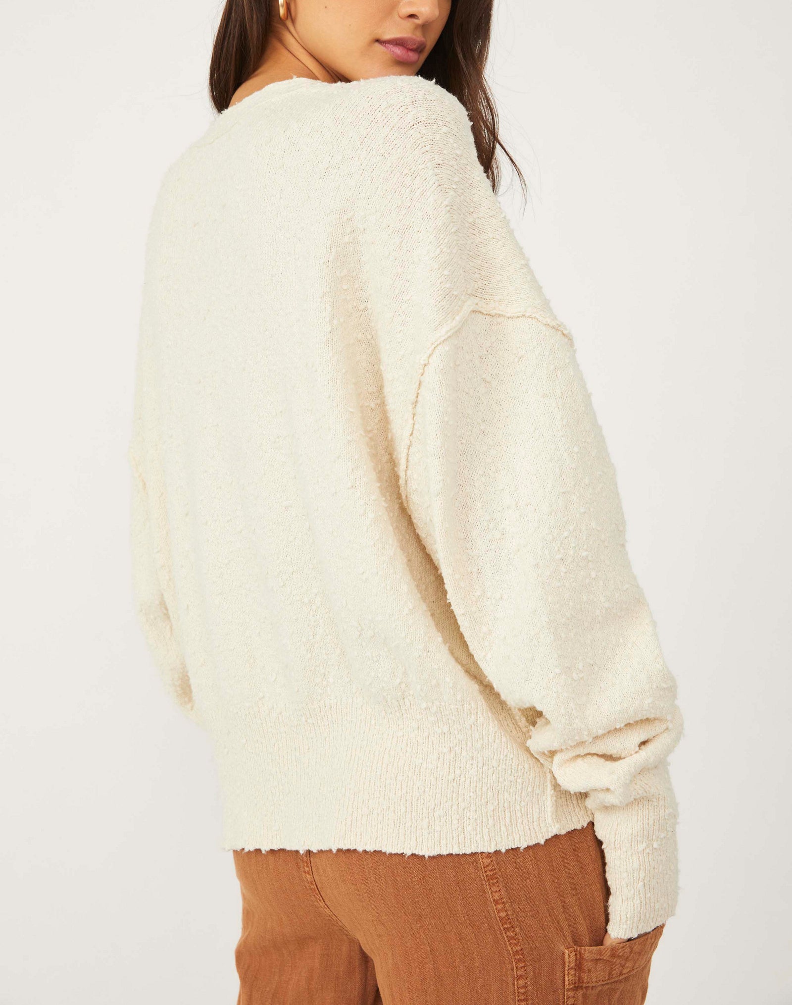 Free People Found My Friends Cardi | Cream