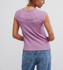 Free People Riley Tee | Mauve Mousse