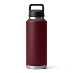 YETI Rambler 36 oz Bottle With Chug Cap in color Wild Vine Red.