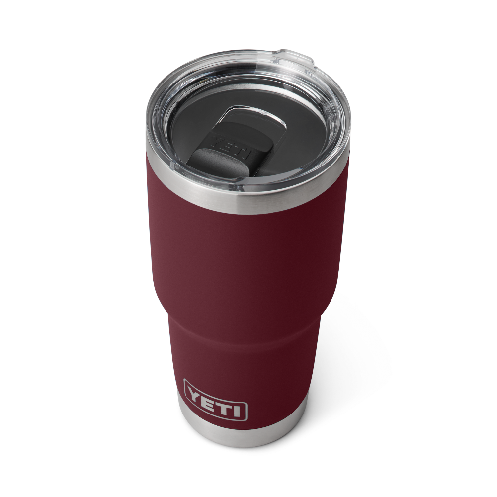 YETI Rambler 30 oz Tumbler with Magslider™ Lid in color Wild Vine Red.