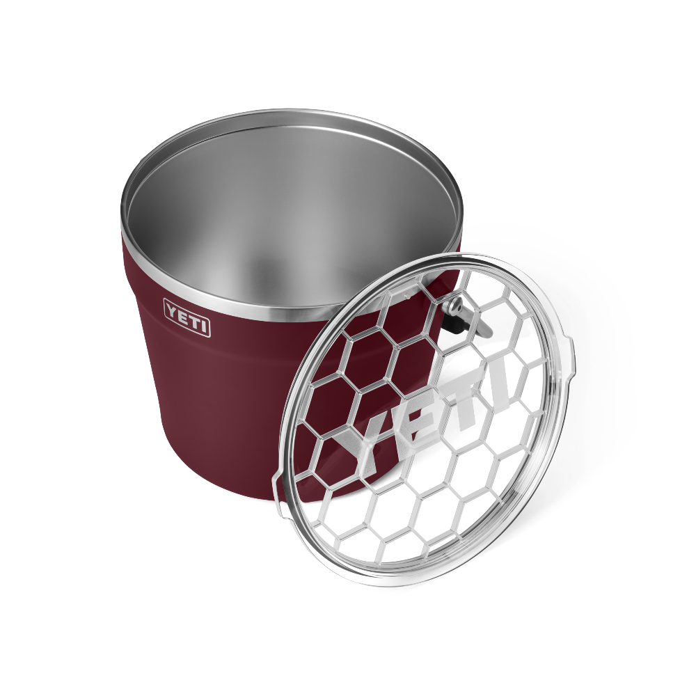 YETI Rambler Beverage Bucket in color Wild Vine Red.