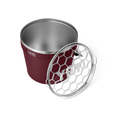 YETI Rambler Beverage Bucket in color Wild Vine Red.