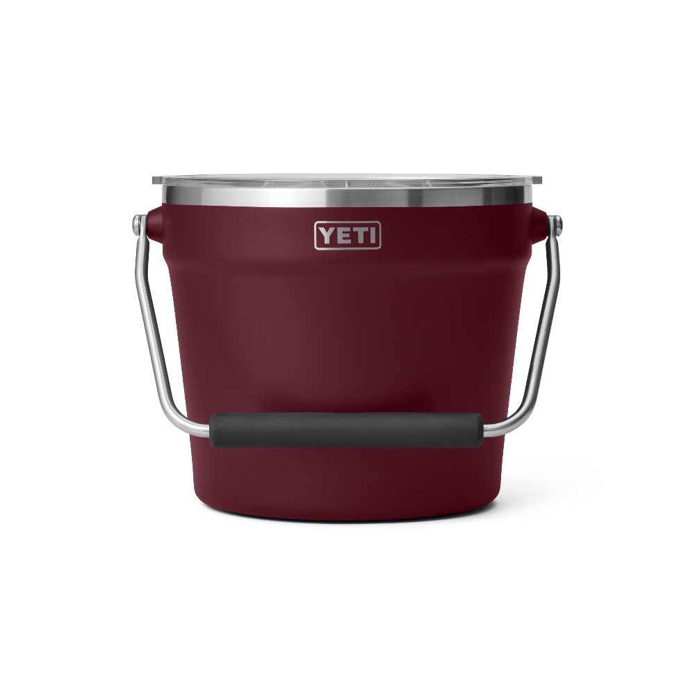 YETI Rambler Beverage Bucket in color Wild Vine Red.