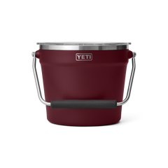 YETI Rambler Beverage Bucket in color Wild Vine Red.