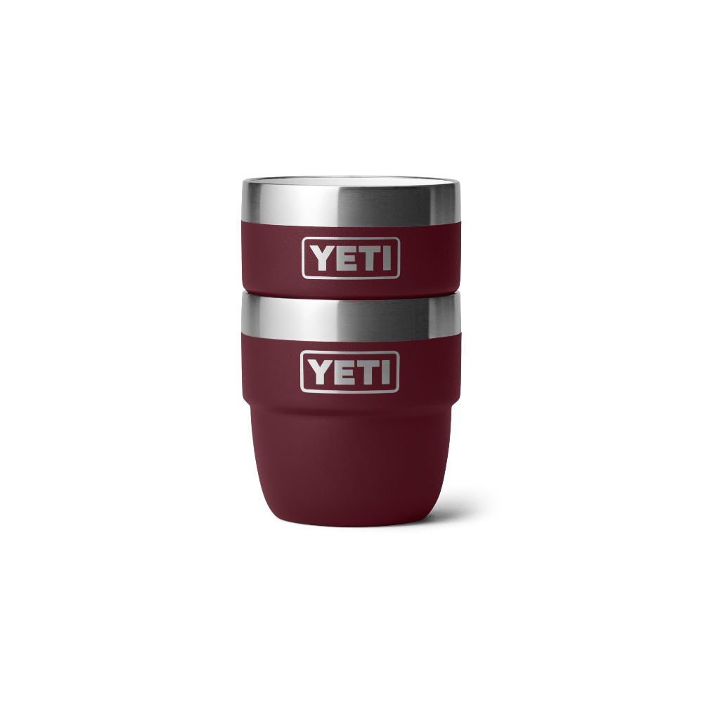 Rambler 4 oz Cups (2 Pack) in color Wild Vine Red.