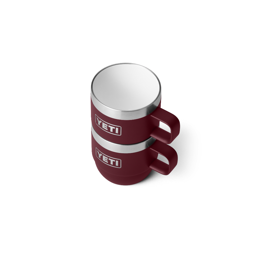 Rambler 6 oz Stackable Mugs (2 Pack) in color Wild Vine Red.