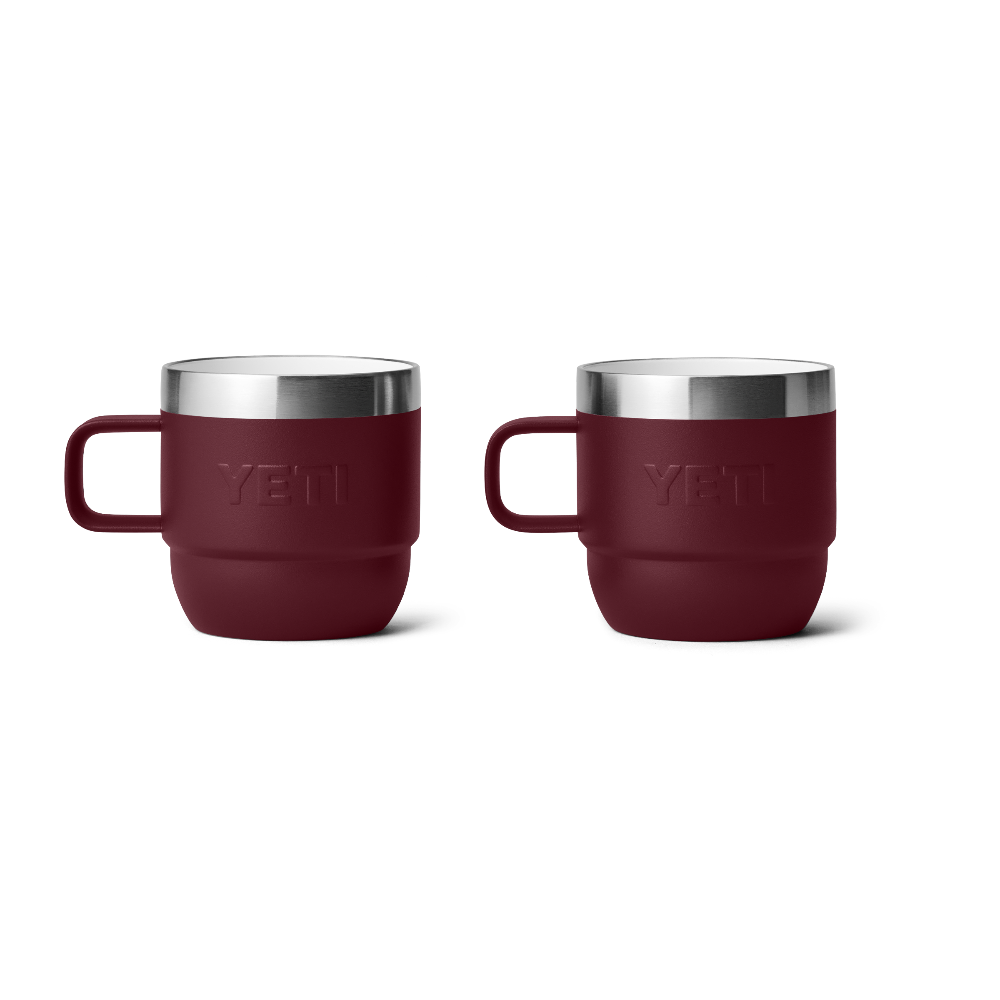 Rambler 6 oz Stackable Mugs (2 Pack) in color Wild Vine Red.