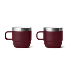 Rambler 6 oz Stackable Mugs (2 Pack) in color Wild Vine Red.