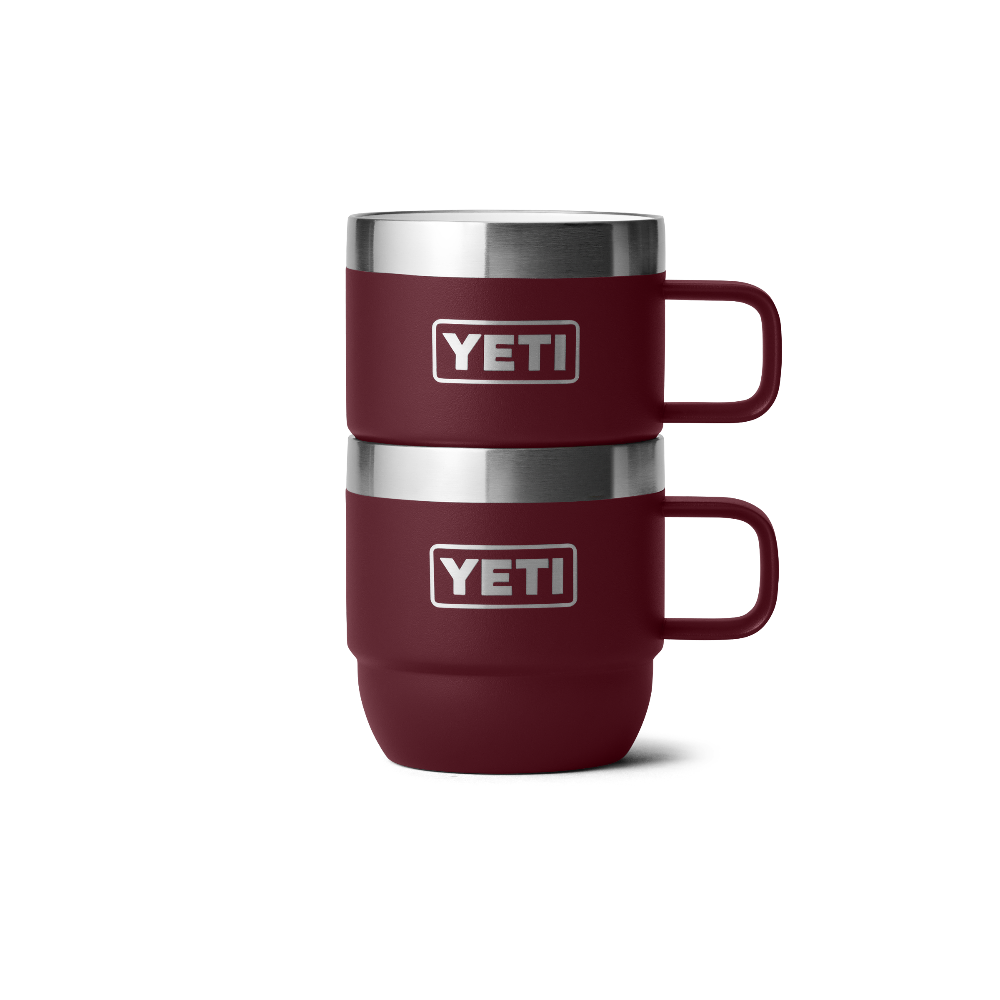 Rambler 6 oz Stackable Mugs (2 Pack) in color Wild Vine Red.