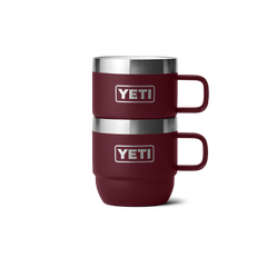 Rambler 6 oz Stackable Mugs (2 Pack) in color Wild Vine Red.