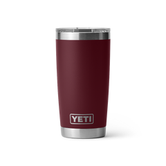 Rambler 20 oz Tumbler With Magslider Lid in color Wild Vine Red.