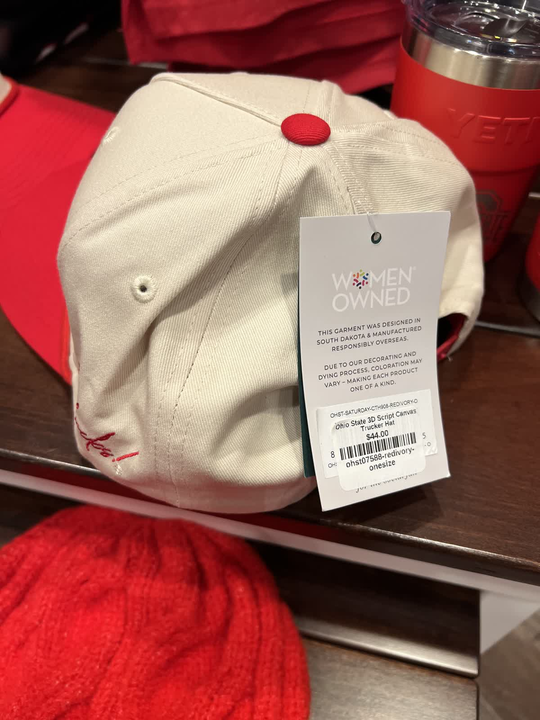 Ohio State 3D Script Canvas Trucker Hat
