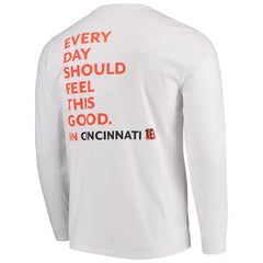 Vineyard Vines Men's Vineyard Vines White Cincinnati Bengals Every Day Should Feel This Good T-Shirt