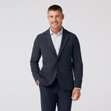 Mizzen + Main Watson Flannel Suit Jacket | Navy Gun Check