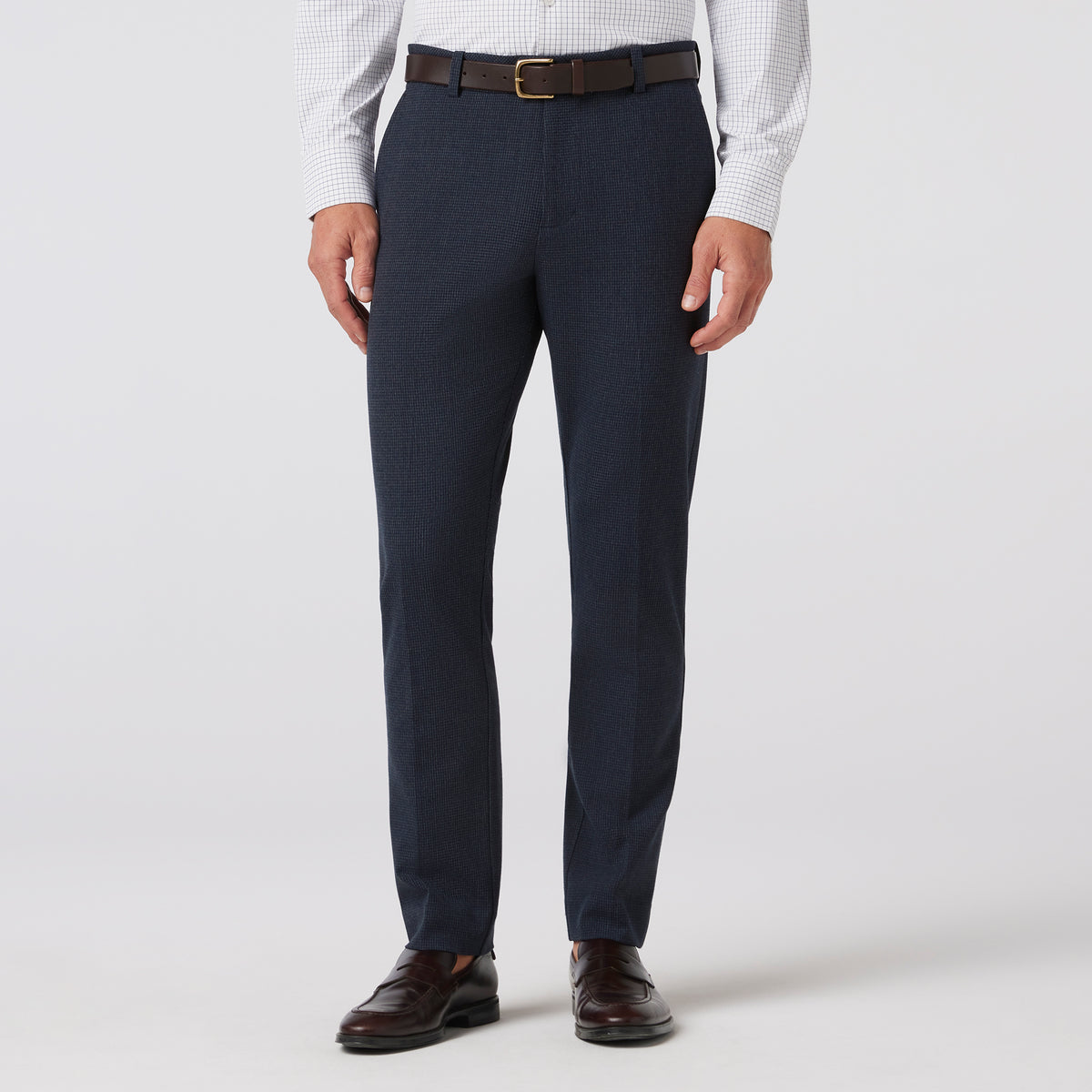 Mizzen + Main Watson Flannel Suit Pant | Navy Gun Check