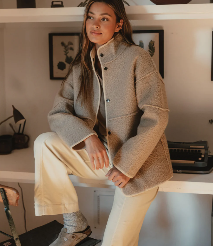 Highland Fleece Snap Coat