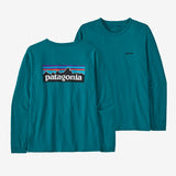 Women's Long Sleeve P-6 Logo Responsibili-Tee - Belay Blue