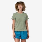 Patagonia Women's Clean Climb Bloom Pocket Responsibilli-Tee