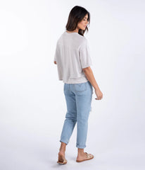 Southern Shirt Salt Washed Top - Top Off White