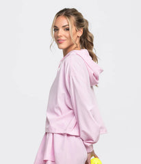 Hybrid Cropped Hoodie - Ballet Slipper (Pink) - Southern Shirt.