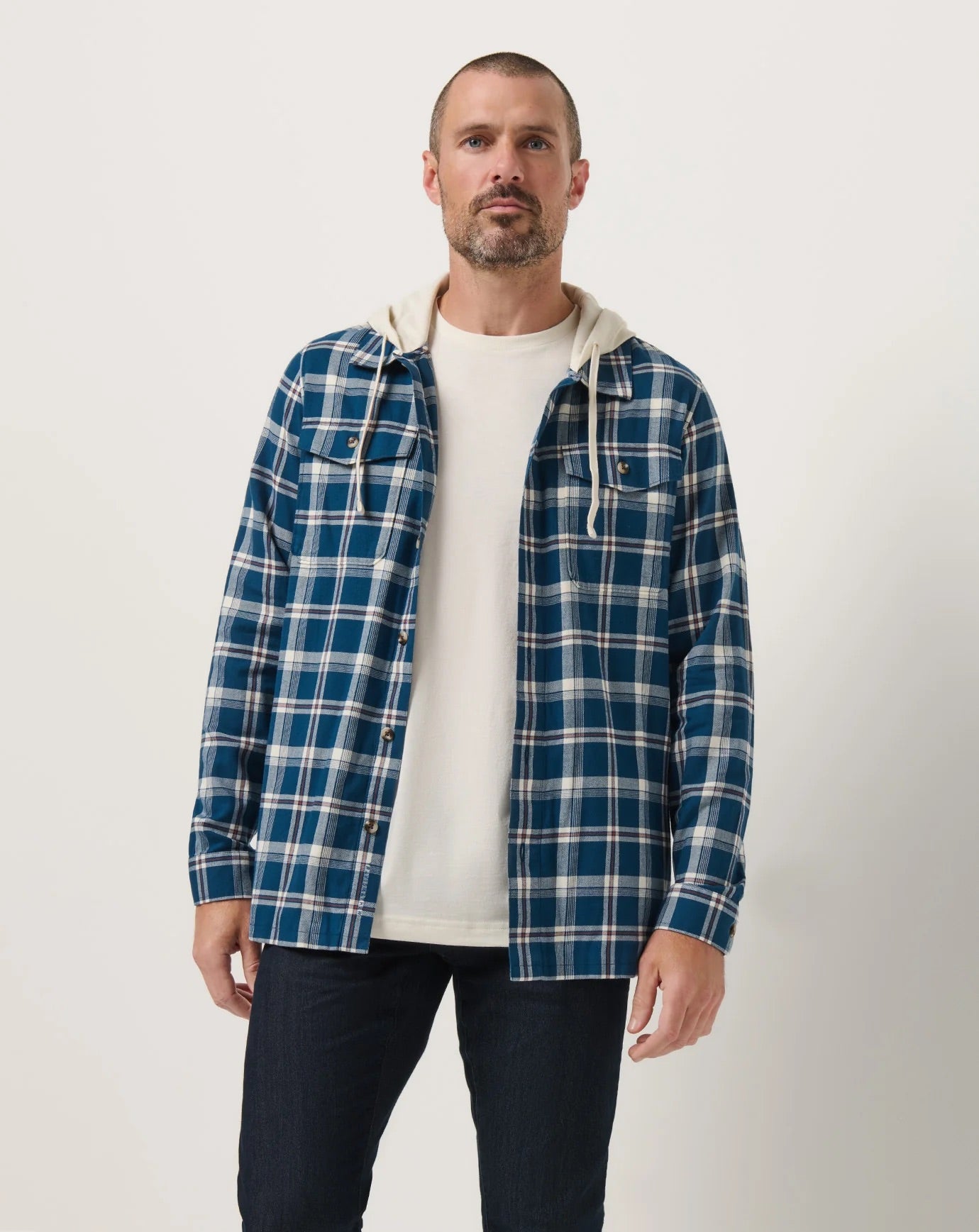 Cloud Flannel Hood