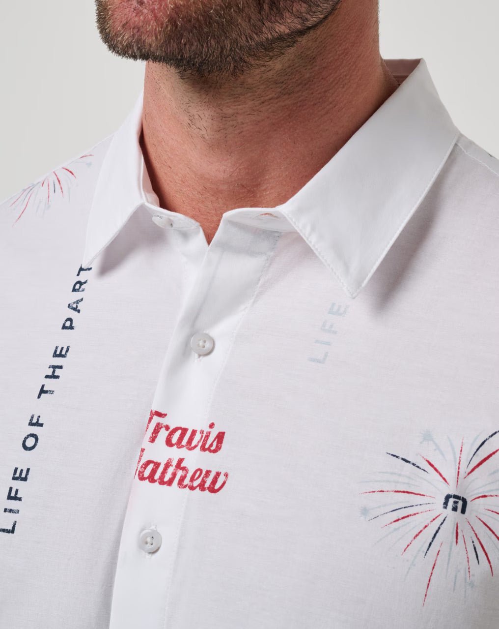 Fourth Fest Short Sleeve Button Down