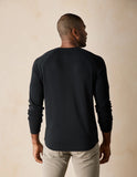The Normal Brand Puremeso Everyday Henley | Black