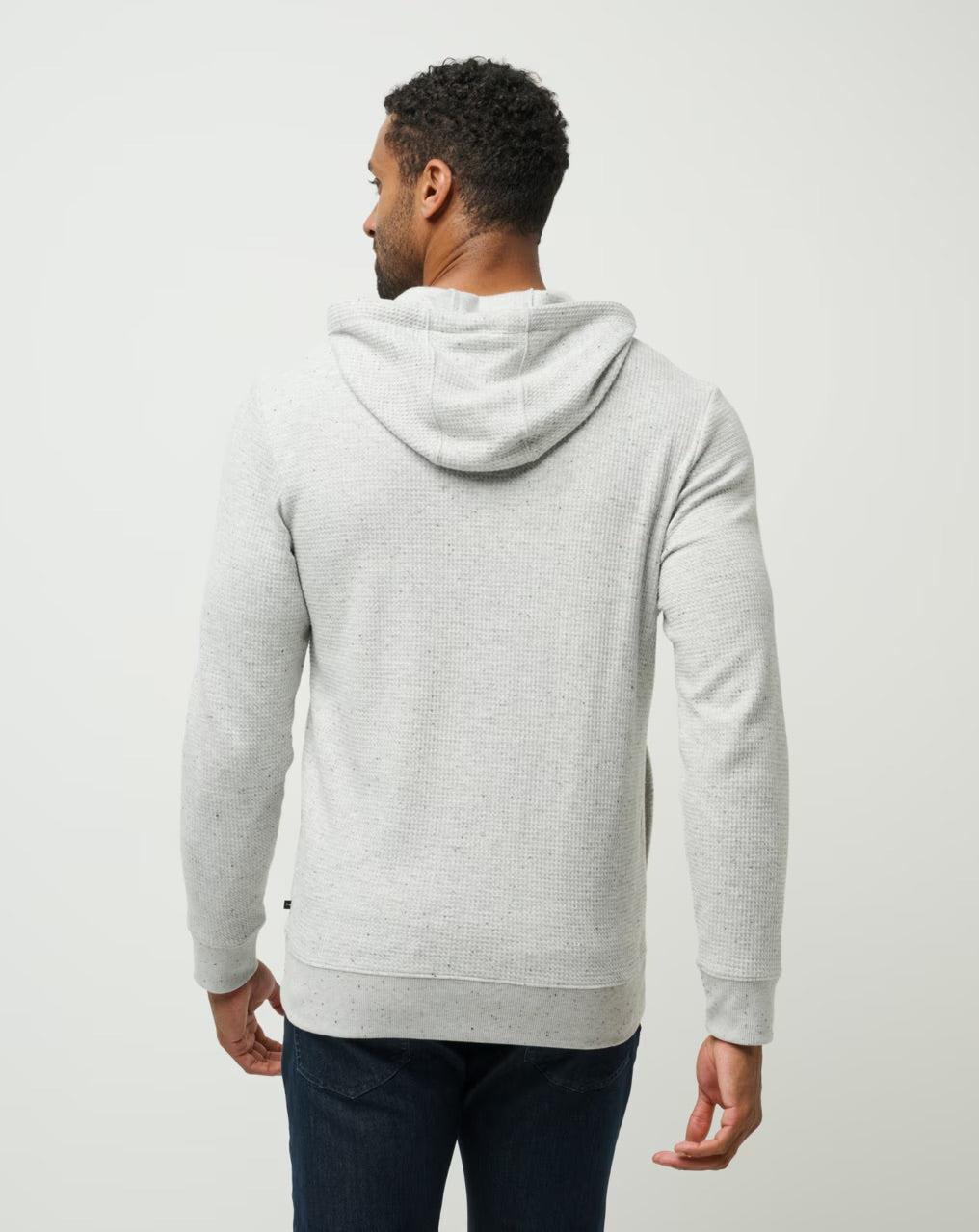 TravisMathew Cloud Waffle Hoodie | Light Grey