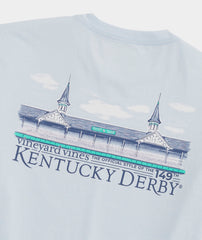 Vineyard Vines Kentucky Derby Painted Spires Short Sleeve Tee, backside view of the Kentucky Derby 149th logo.