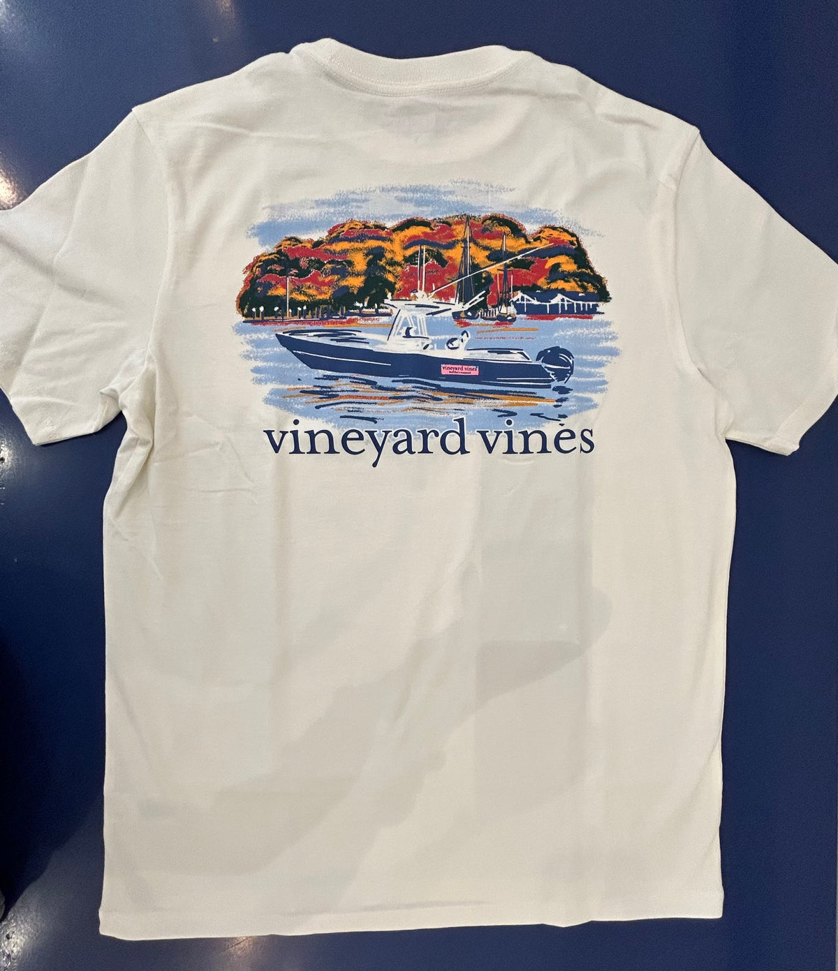 Autumn Boat Ride Short Sleeve Pocket Tee