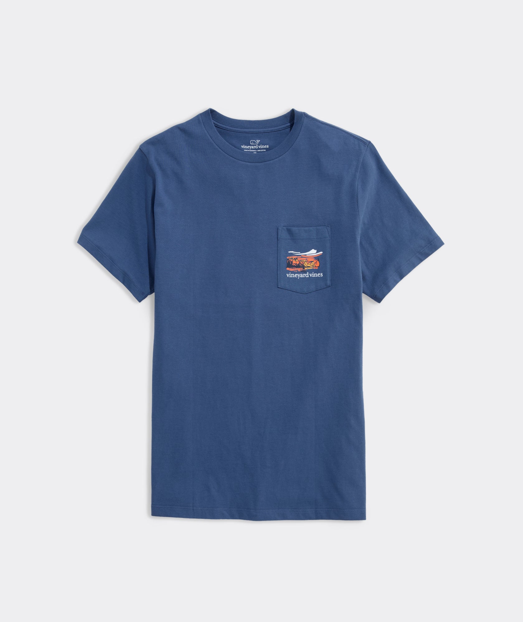 Vineyard Vines Autumn Wakes Short Sleeve Pocket Tee | Moonshine