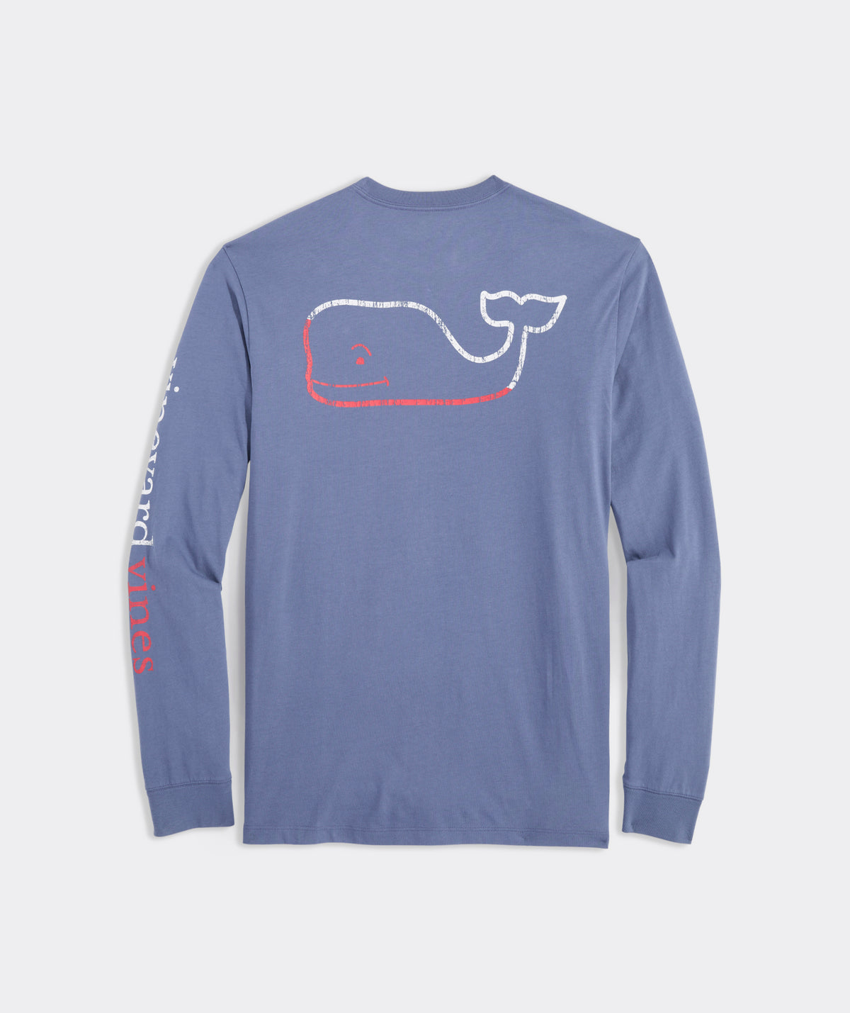 Long Sleeve Burgee Vintage Whale Pocket Tee