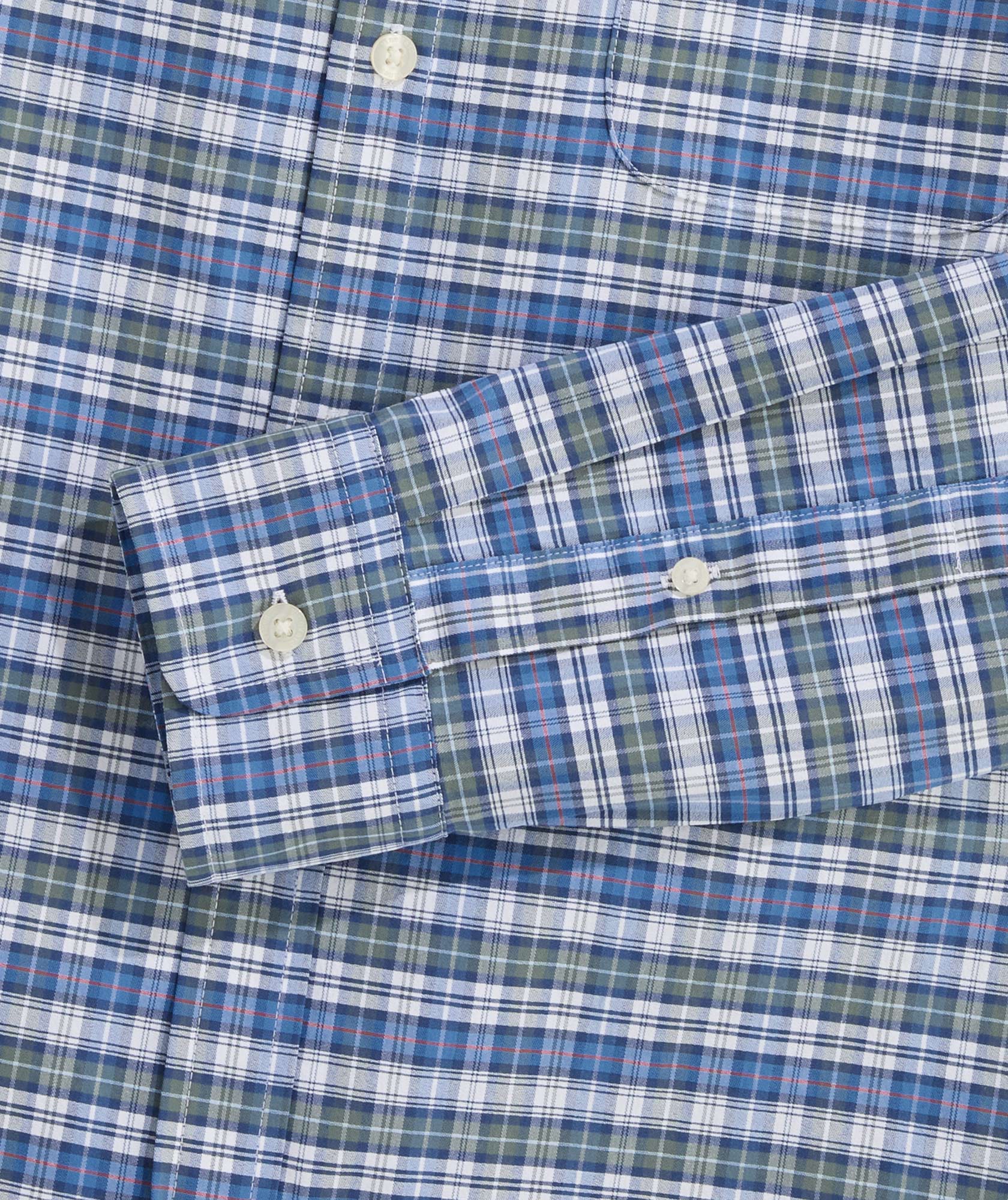 Faraway Plaid Performance Cotton Shirt