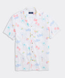 Sea the Keys Seabreeze Linen Rayon Short Sleeve Cabana Shirt