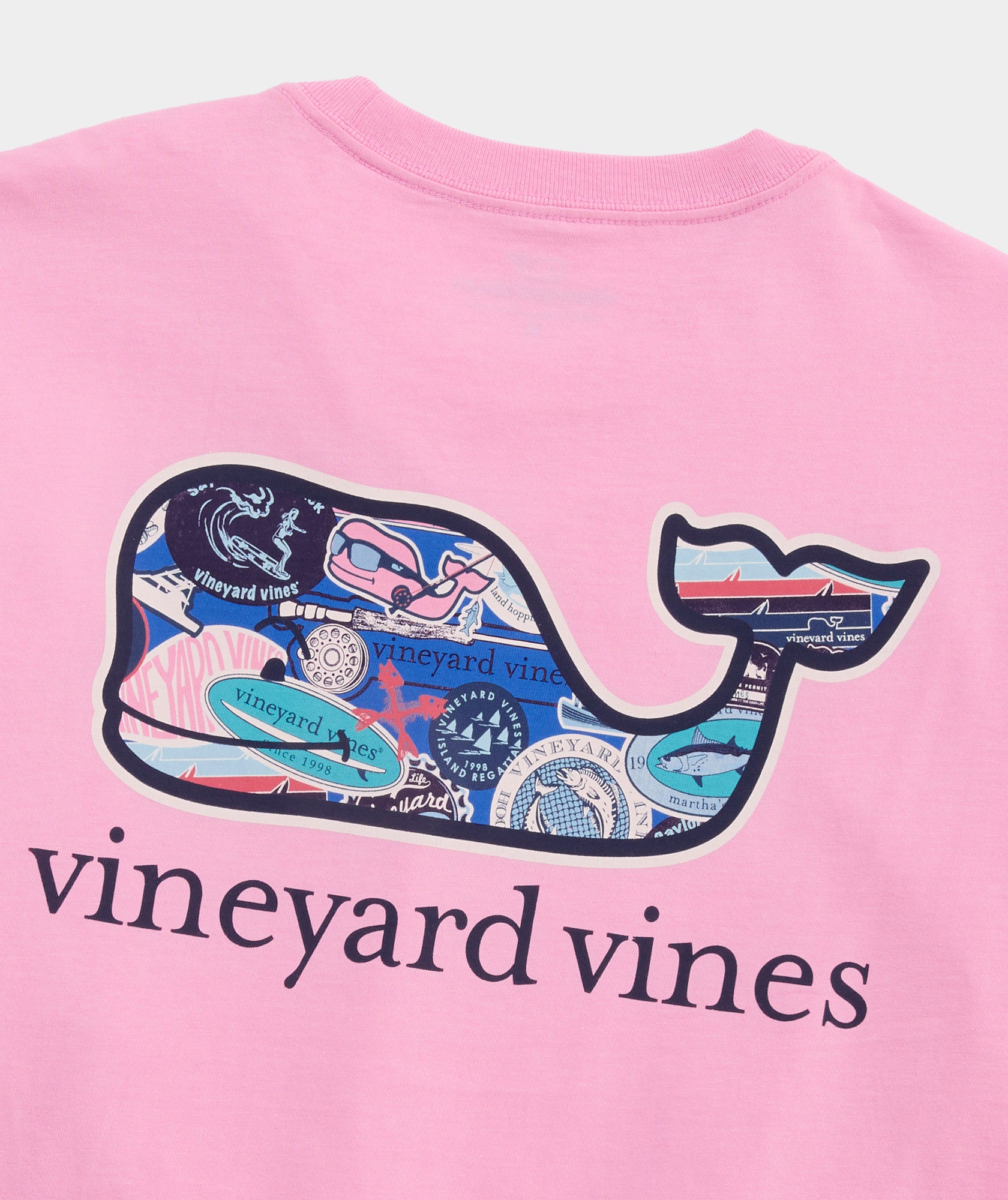 VV Stickers Whale Fill Short Sleeve Tee