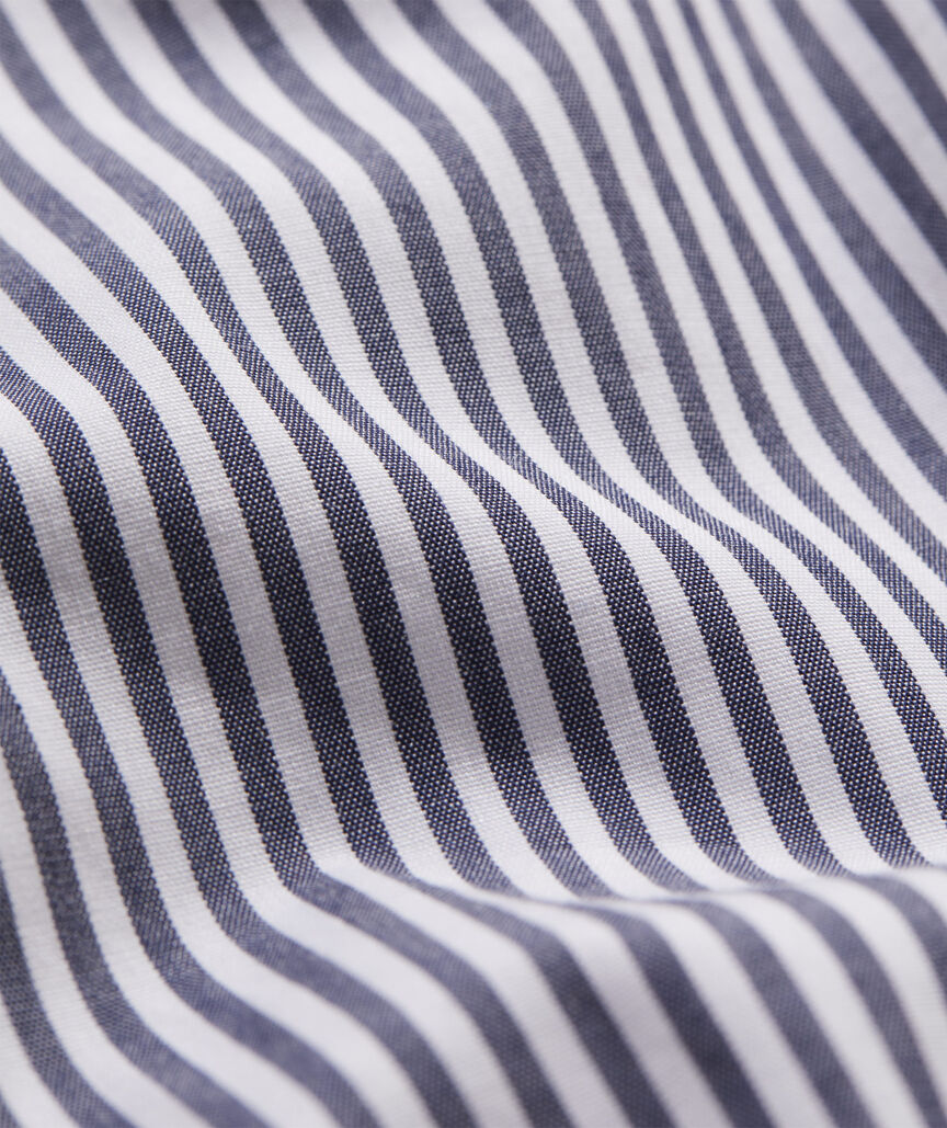 Vineyard Vines Stripe Stretch Poplin Shirt | Nautical Navy