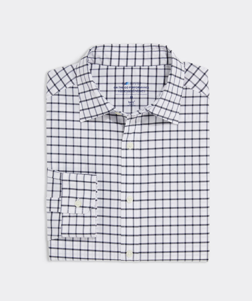 Vineyard Vines Tattersall On-The-Go Brrr Tisbury | Blue Blazer Plaid