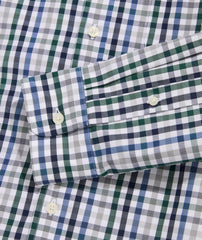 Vineyard Vines Tattersall Poplin Shirt | Charleston Green Plaid