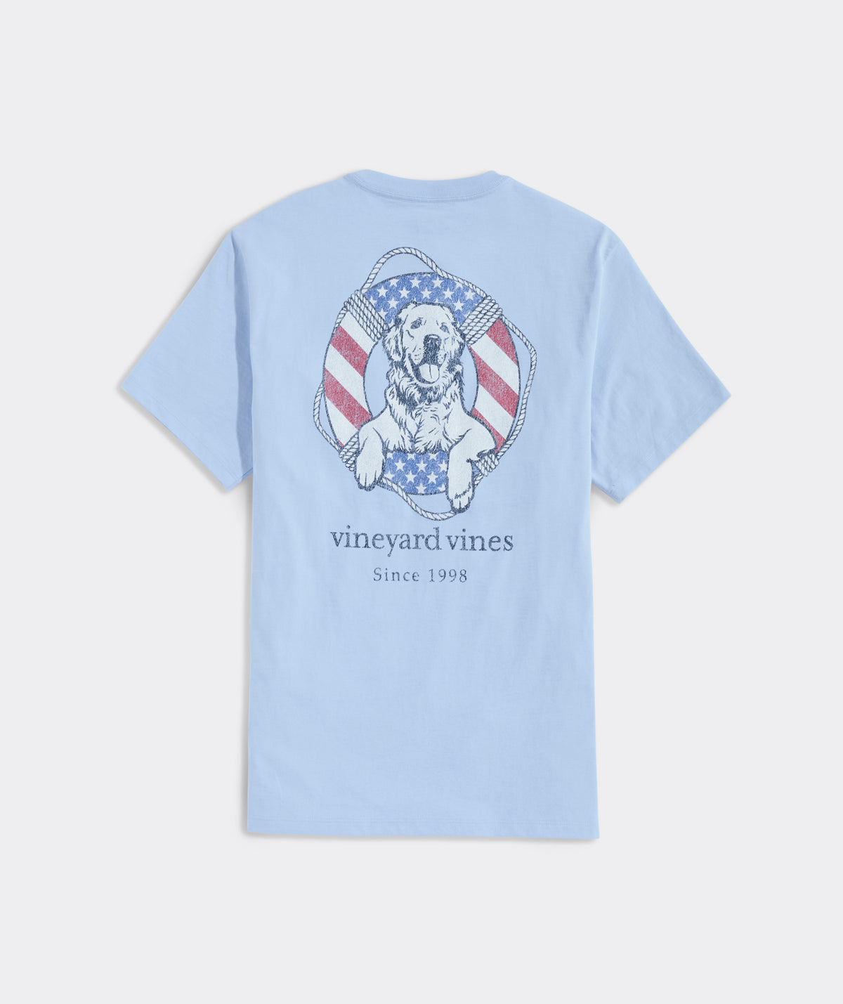 Usa Dog Life Ring Short Sleeve Tee