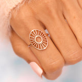 Pura Vida Sunburst Ring Silver - Size 7