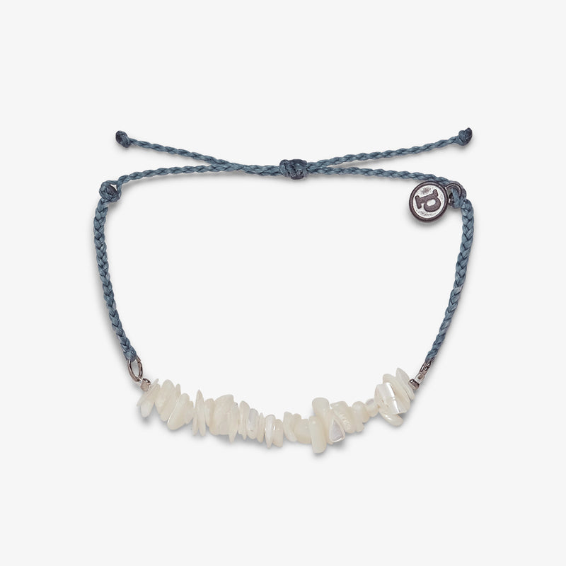 Pura Vida MOP Shell Chip Smoke Blue