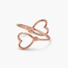 Heart Wire Wrap Ring Size 7