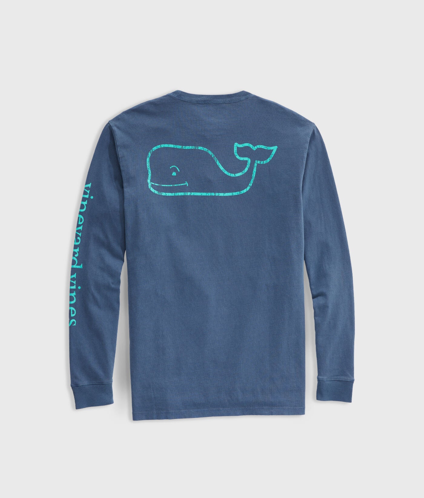Men's Garment Dyed Vintage Pocket Long Sleeve Tee - Blue - Vineyard Vines