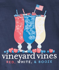 Men's Red White & Booze Long Sleeve Pocket Tee - Image 2 - Vineyard Vines