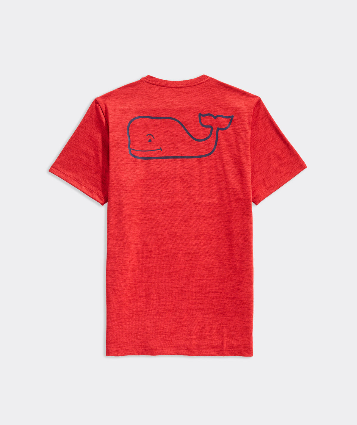 Vineyard Vines - Men's Whale Logo Short Sleeve Harbor Performance Tee - Lighthouse Red - Image 1