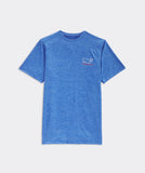 Vineyard Vines - Men's Whale Logo Short Sleeve Harbor Performance Tee - Blue - Image 2