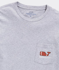 Football Whale Long-Sleeve Pocket Tee