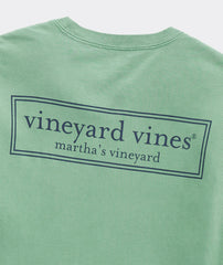 Men's Vineyard Vines Logo Box Long Sleeve Pocket Tee - Image 11 - Vineyard Vines