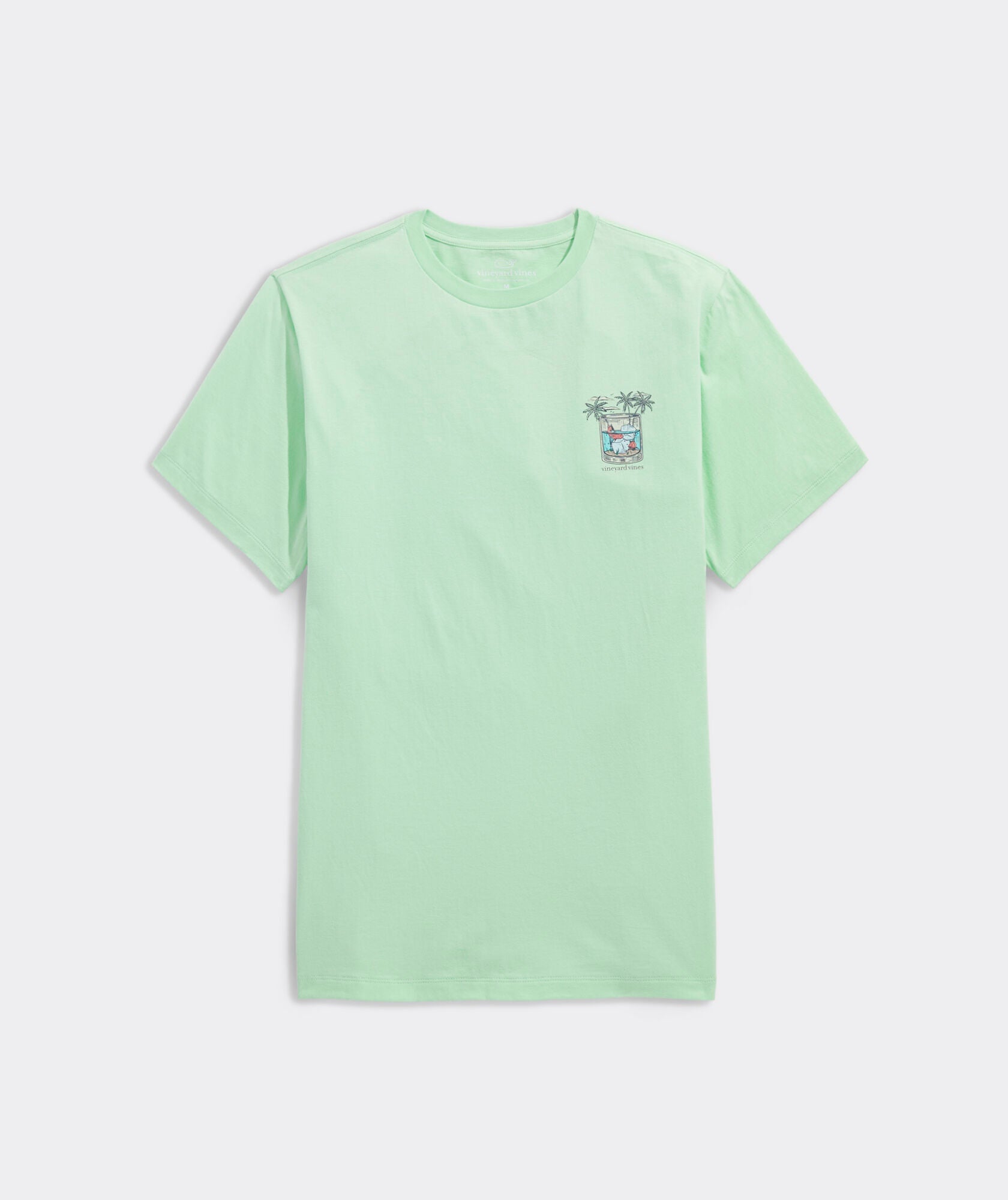 The front view of the Vineyard Vines Men's Whiskey Fish Short Sleeve Tee.