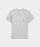 Vineyard Vines Golf Cart Sunset Short-Sleeve Pocket Tee, front view.